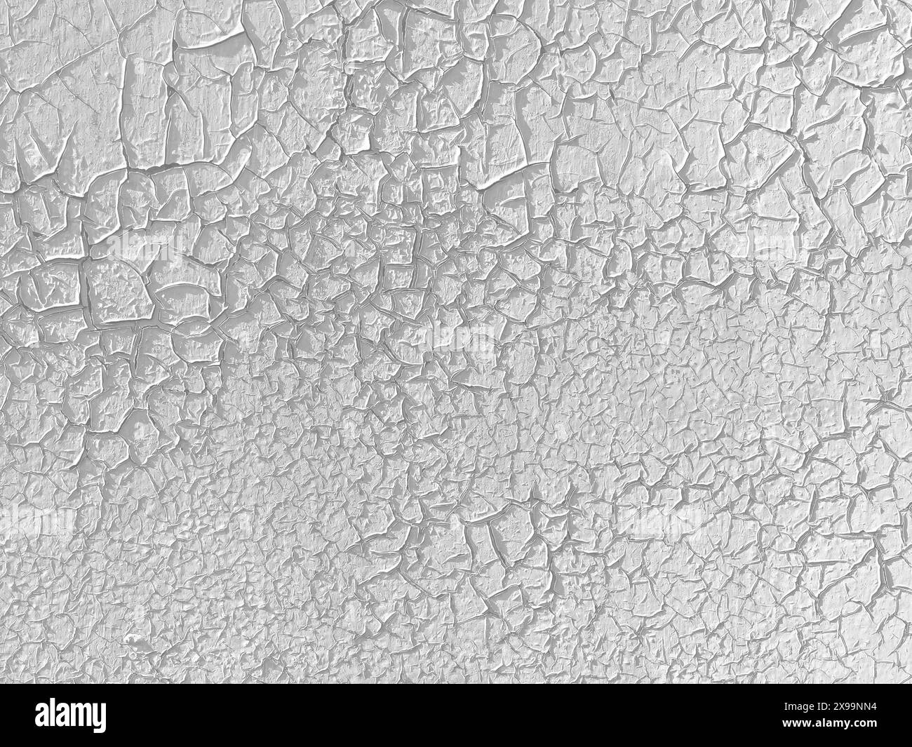 Vintage background - the surface of the cracking gray paint close up Stock Photo
