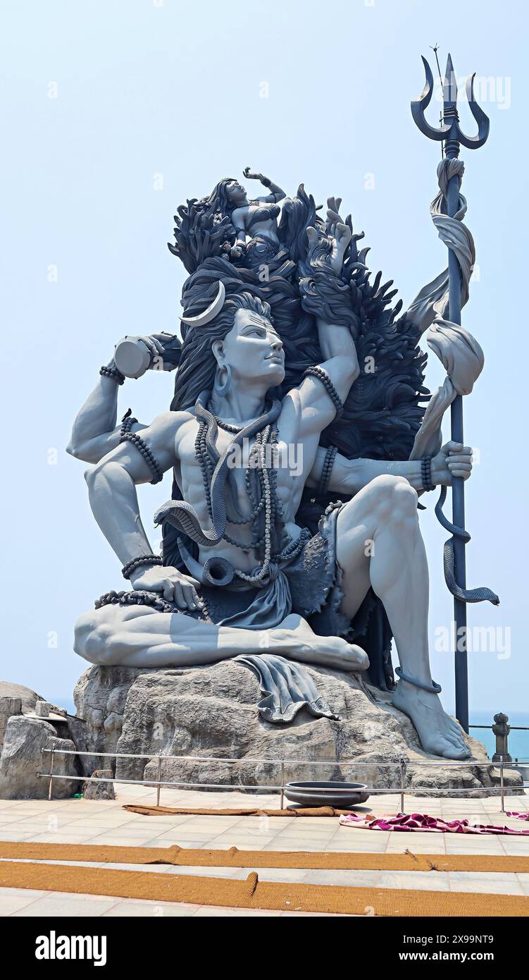 Lord Shiva statue as Gangadhareshwar, 18m tall,, Azhimala