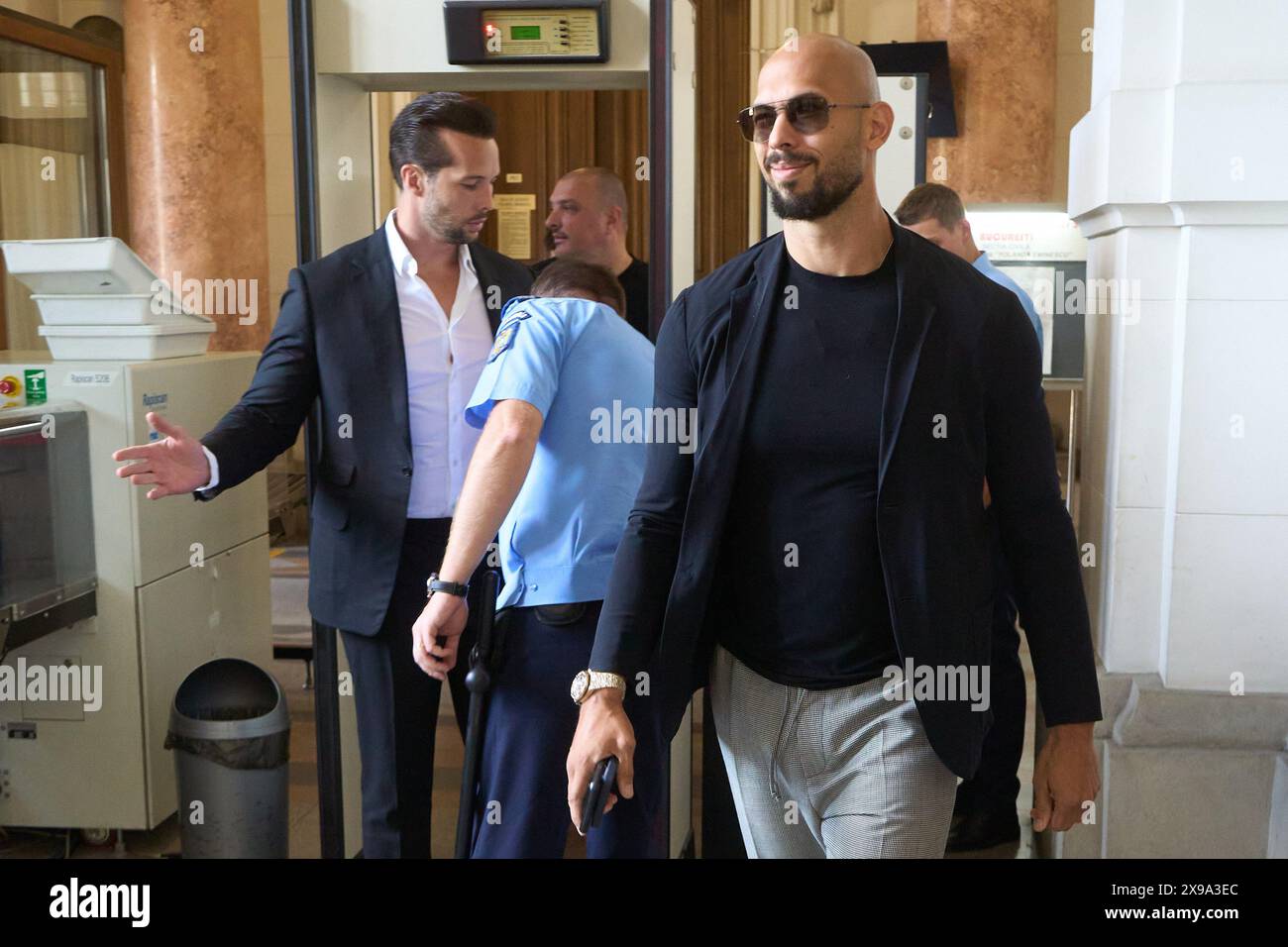 Bucharest, Romania. 30thMay, 2024: Andrew Tate (R) and his brother