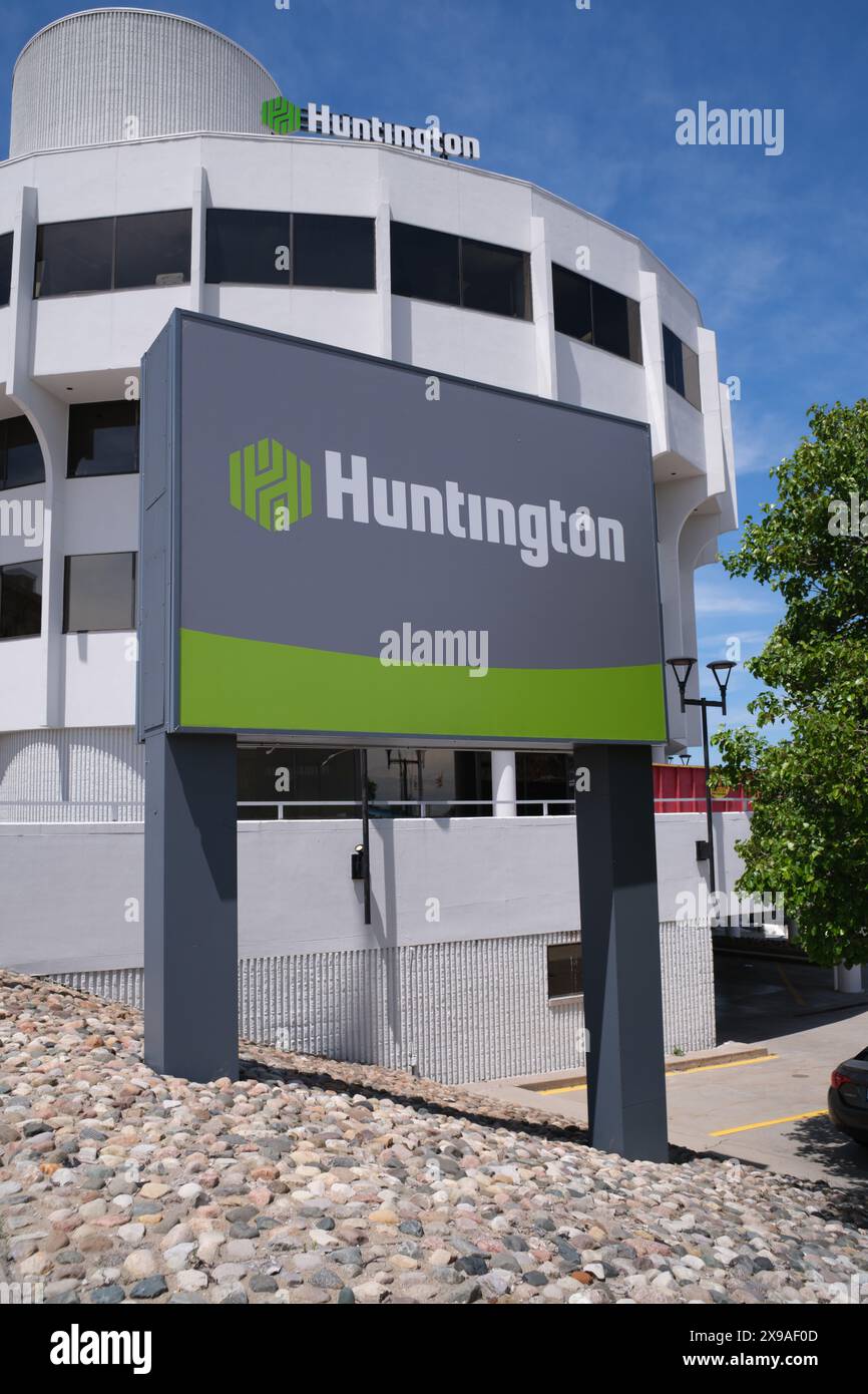 Huntington Bank building in Port Huron Michigan USA Stock Photo