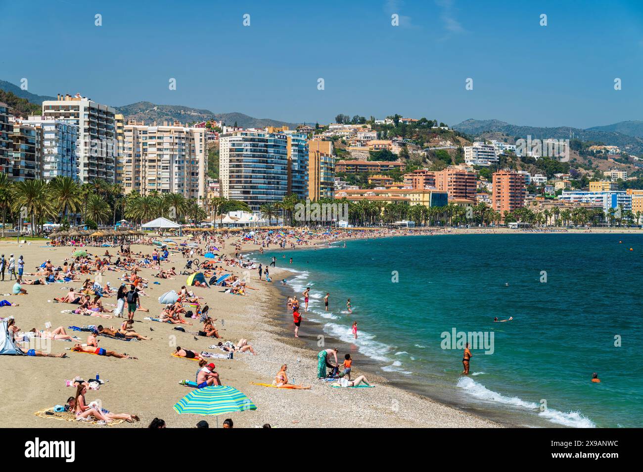Playa De La Malagueta Malaga Andalusia Spain Stock Photo Alamy playa-de-la-malagueta-malaga-andalusia-spain-stock-photo-alamy