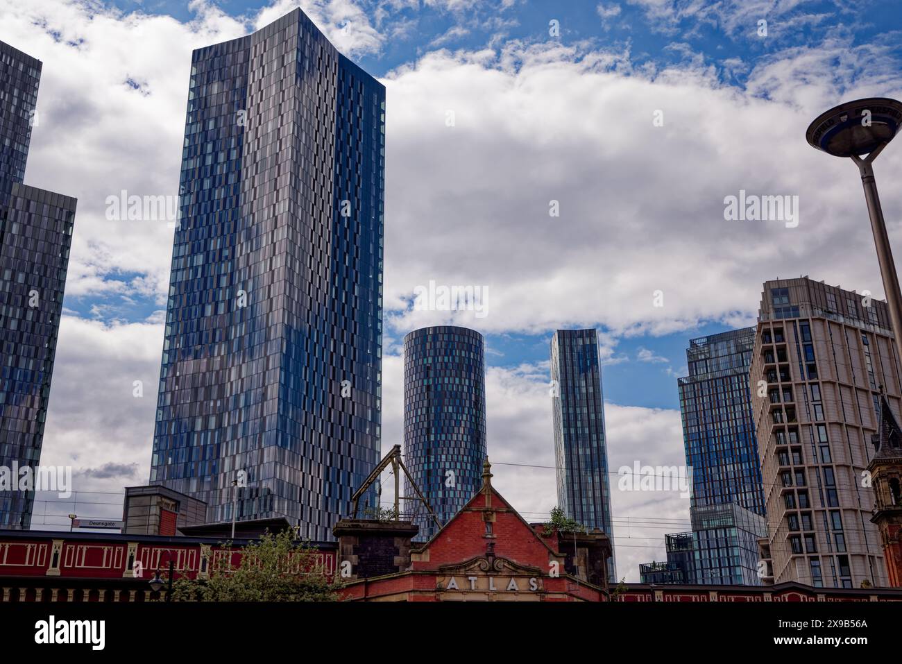 Skyscraper City, Manchester, England Stock Photo