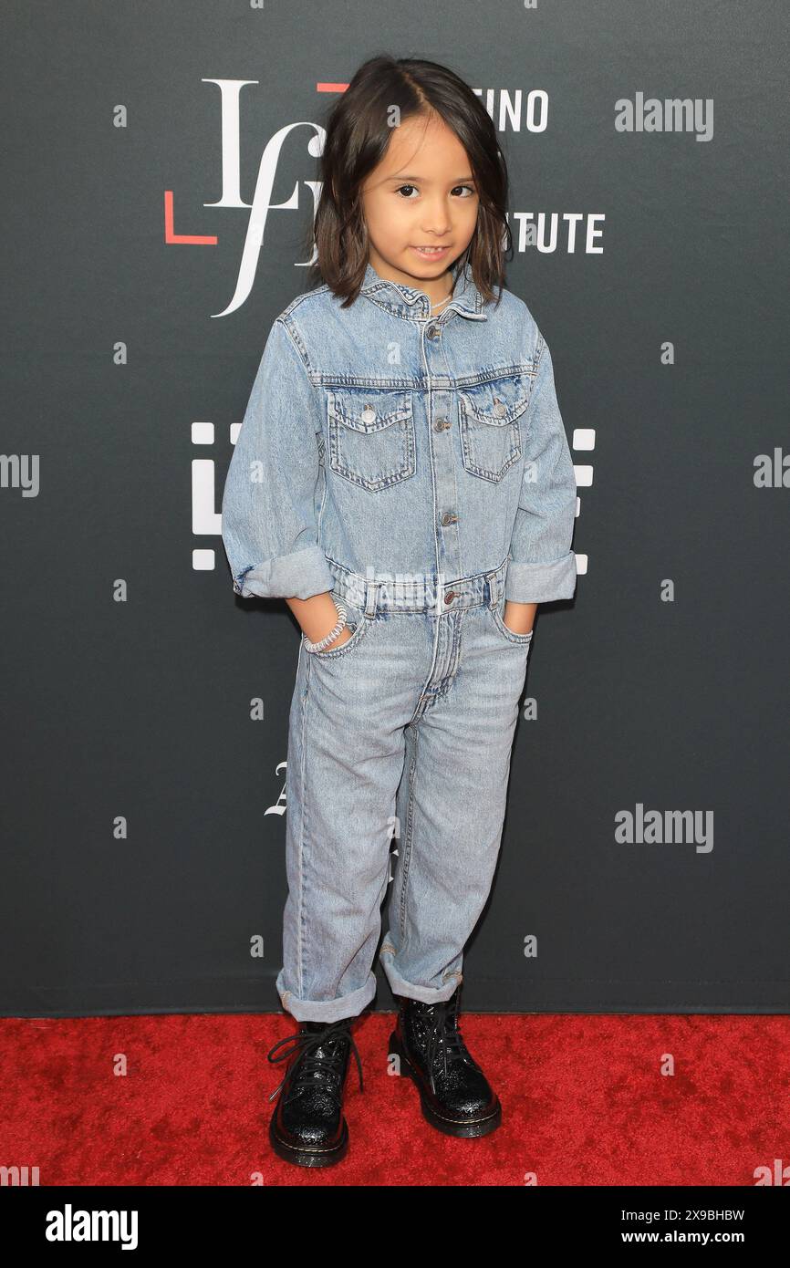 May 29, 2024, Los Angeles, California, USA: Indigo Montez at the premiere of In the Summers during opening night of the LA Latino Film Festival at the TCL Chinese Theatre IMAX (Credit Image: © Nina Prommer/ZUMA Press Wire) EDITORIAL USAGE ONLY! Not for Commercial USAGE! Stock Photo