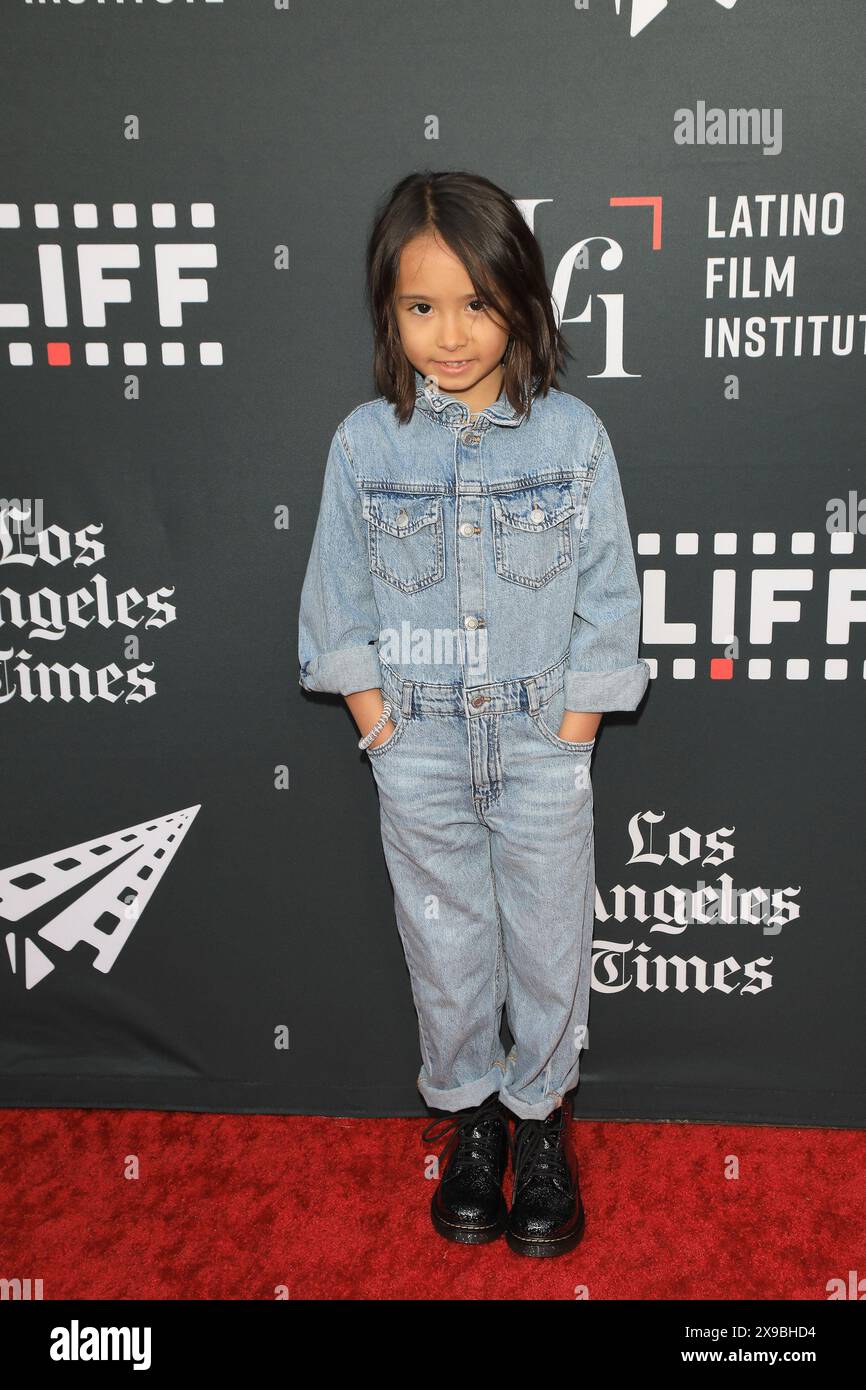 May 29, 2024, Los Angeles, California, USA: Indigo Montez at the premiere of In the Summers during opening night of the LA Latino Film Festival at the TCL Chinese Theatre IMAX (Credit Image: © Nina Prommer/ZUMA Press Wire) EDITORIAL USAGE ONLY! Not for Commercial USAGE! Stock Photo