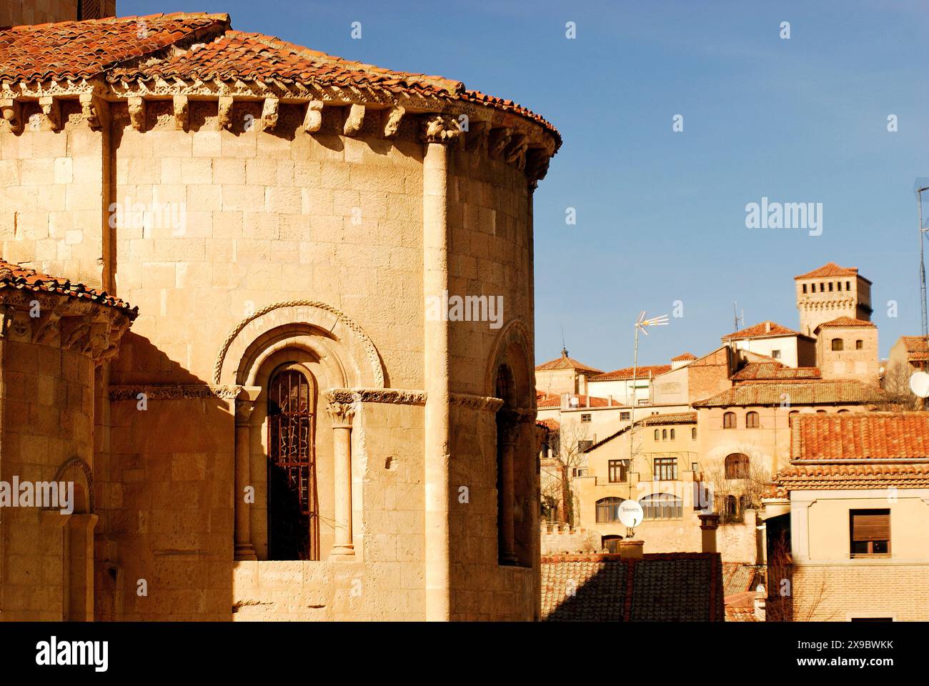 Church of San Martin in Segovia, Spain Stock Photo