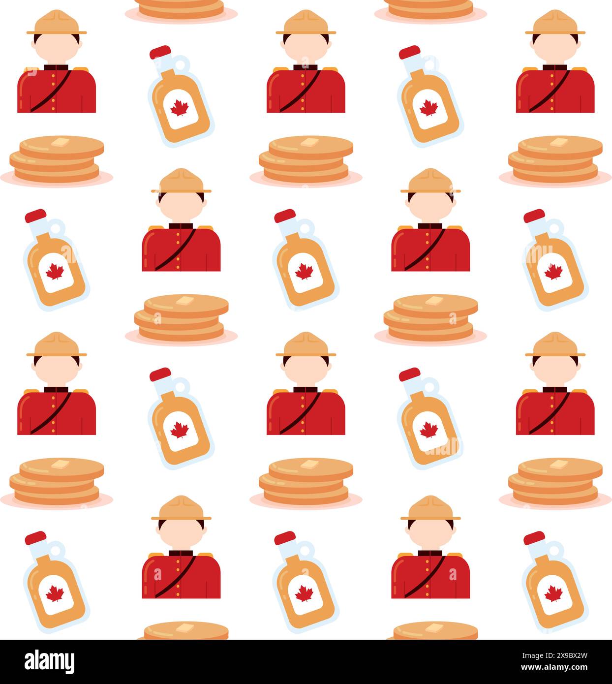 Canada icon pattern background Vector Stock Vector Image & Art - Alamy