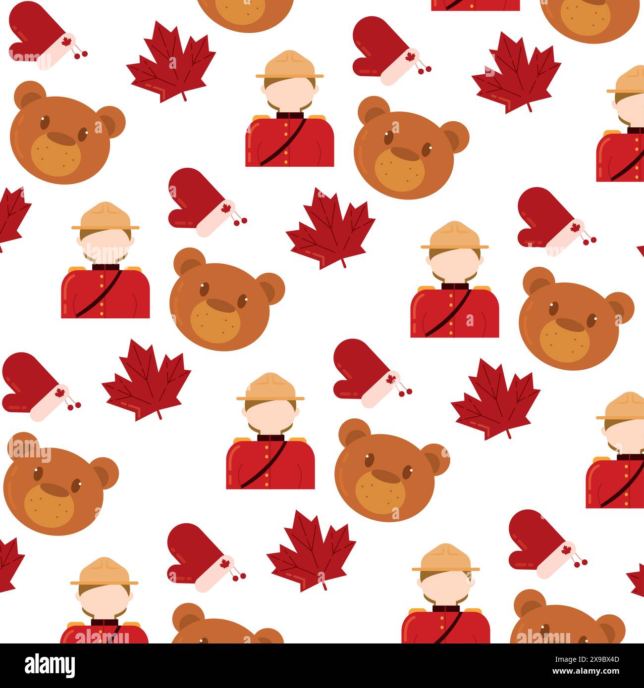 Canada icon pattern background Vector Stock Vector Image & Art - Alamy