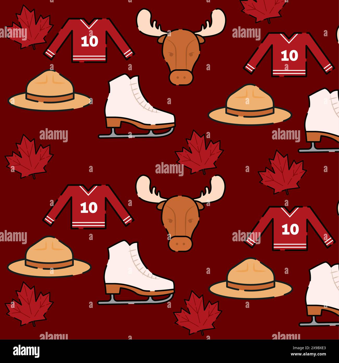 Canada icon pattern background Vector illustration Stock Vector Image ...