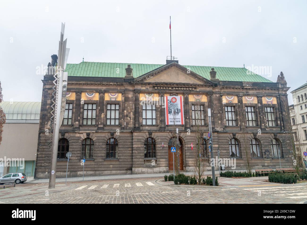 Poznan Poland January 28 2024: Polish National Museum in Poznan