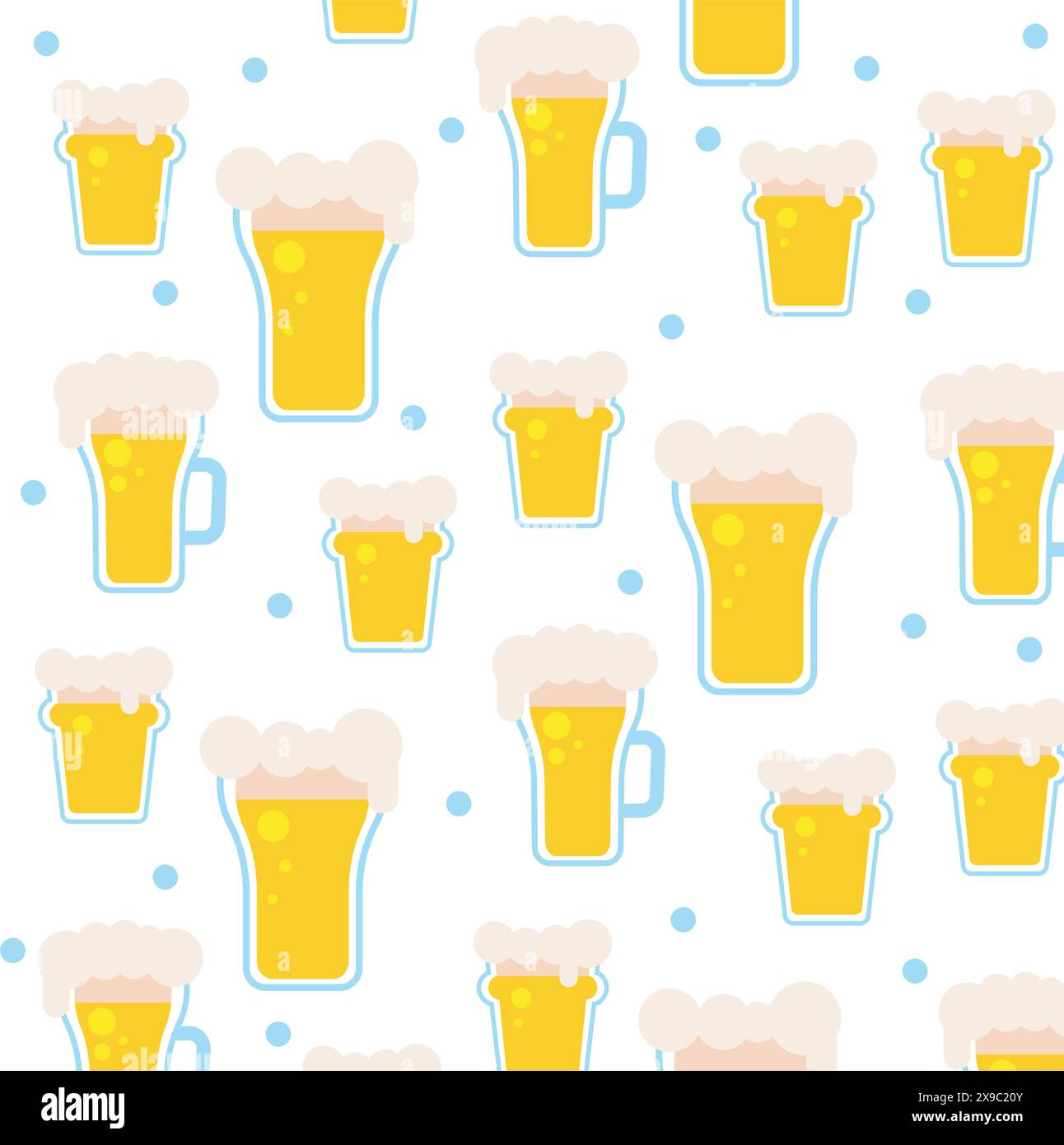 Beer glass icons Pattern background Vector Stock Vector Image & Art - Alamy