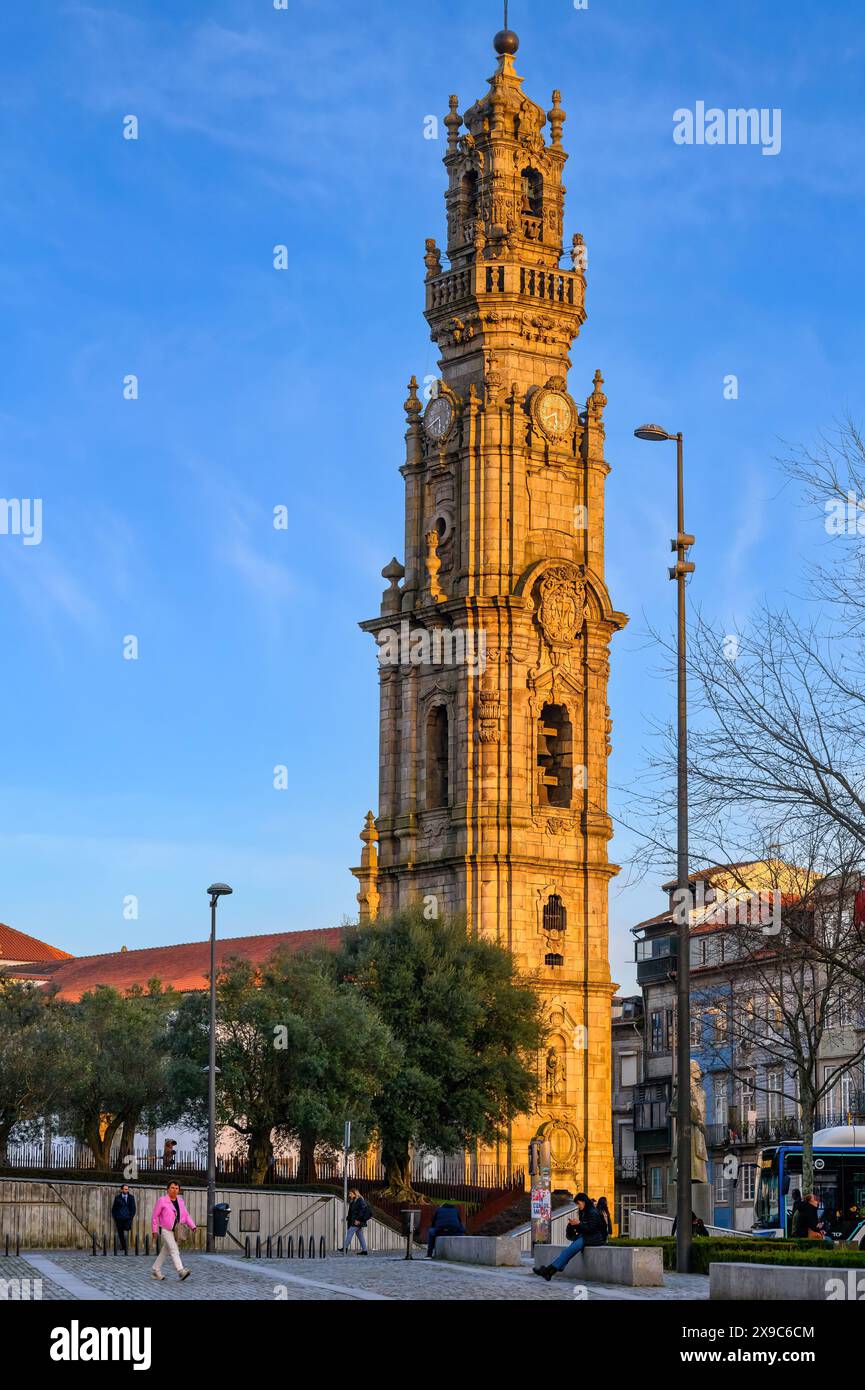 Clerigos Tower Church, Porto, Portugal Stock Photo
