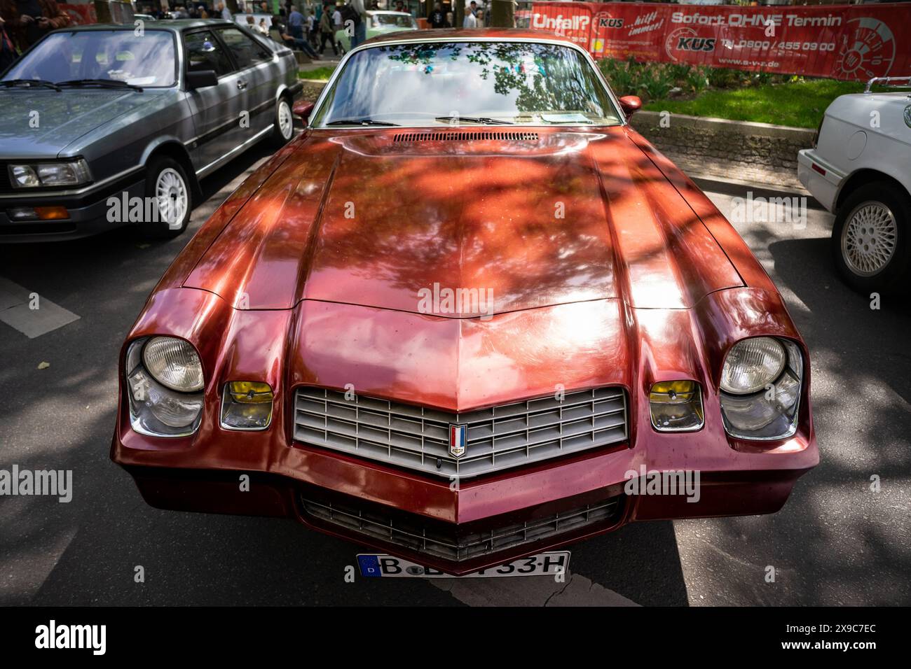 BERLIN MAY 04, 2024 The muscle car Chevrolet Camaro (second
