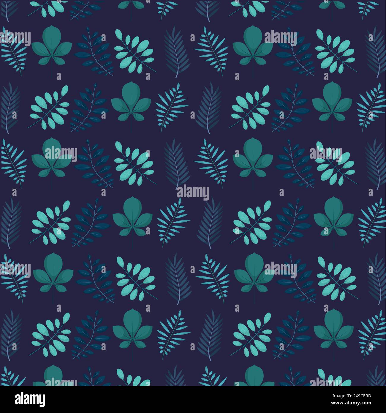 Leaves icons Pattern background Vector Stock Vector Image & Art - Alamy