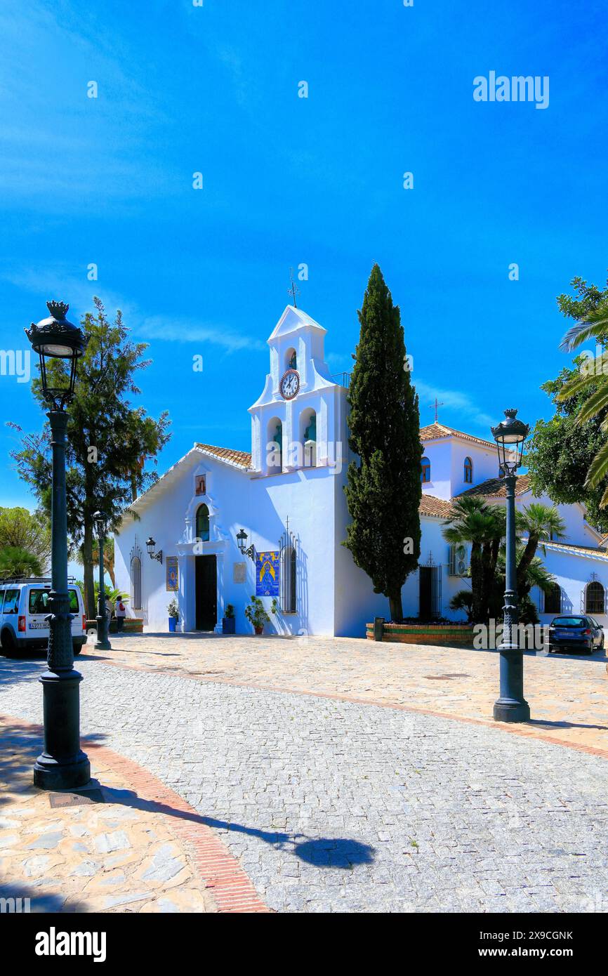 The church of Santo Domingo in Benalmadena Pueblo village showing the