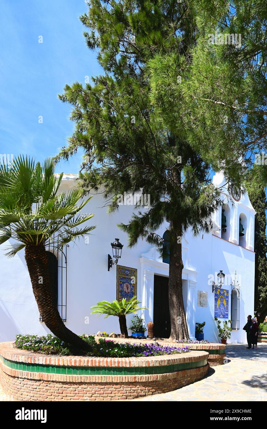 The church of Santo Domingo in Benalmadena Pueblo village showing the