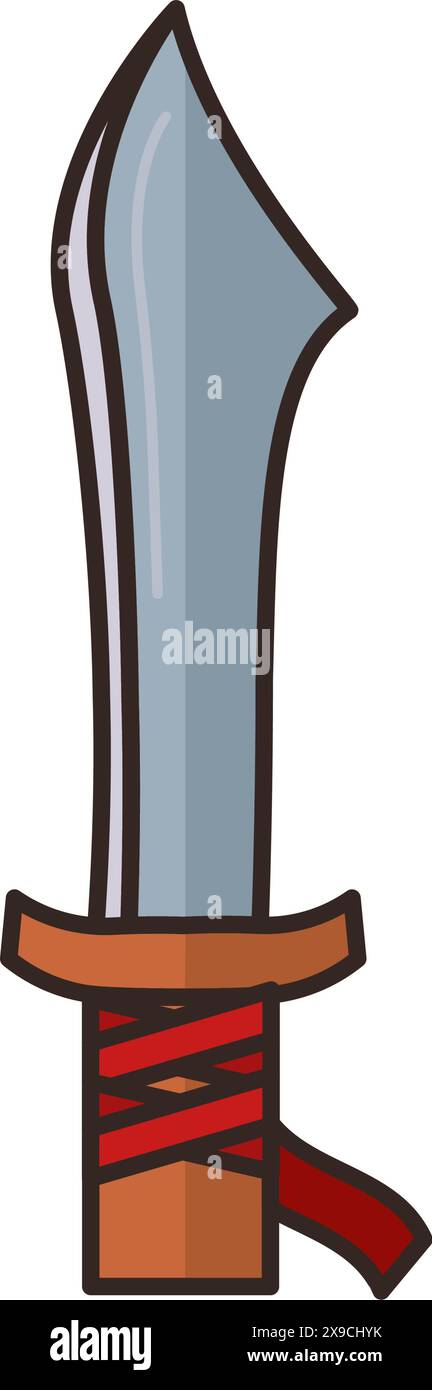 Colored sword medieval weapon icon Vector Stock Vector Image & Art - Alamy