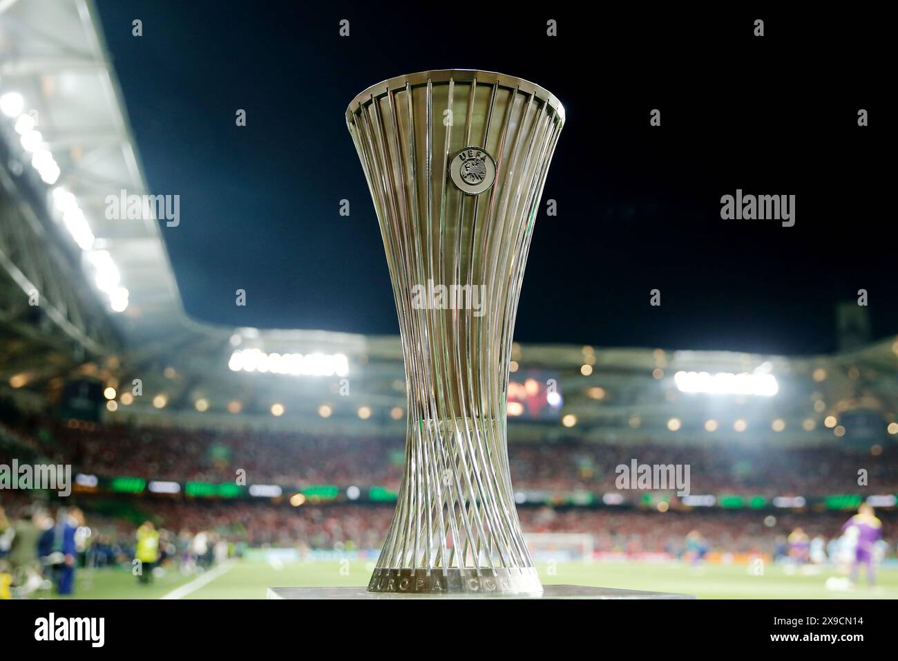 Athens, Greece. 29th May, 2024. UEFA Europa Conference League Trophy