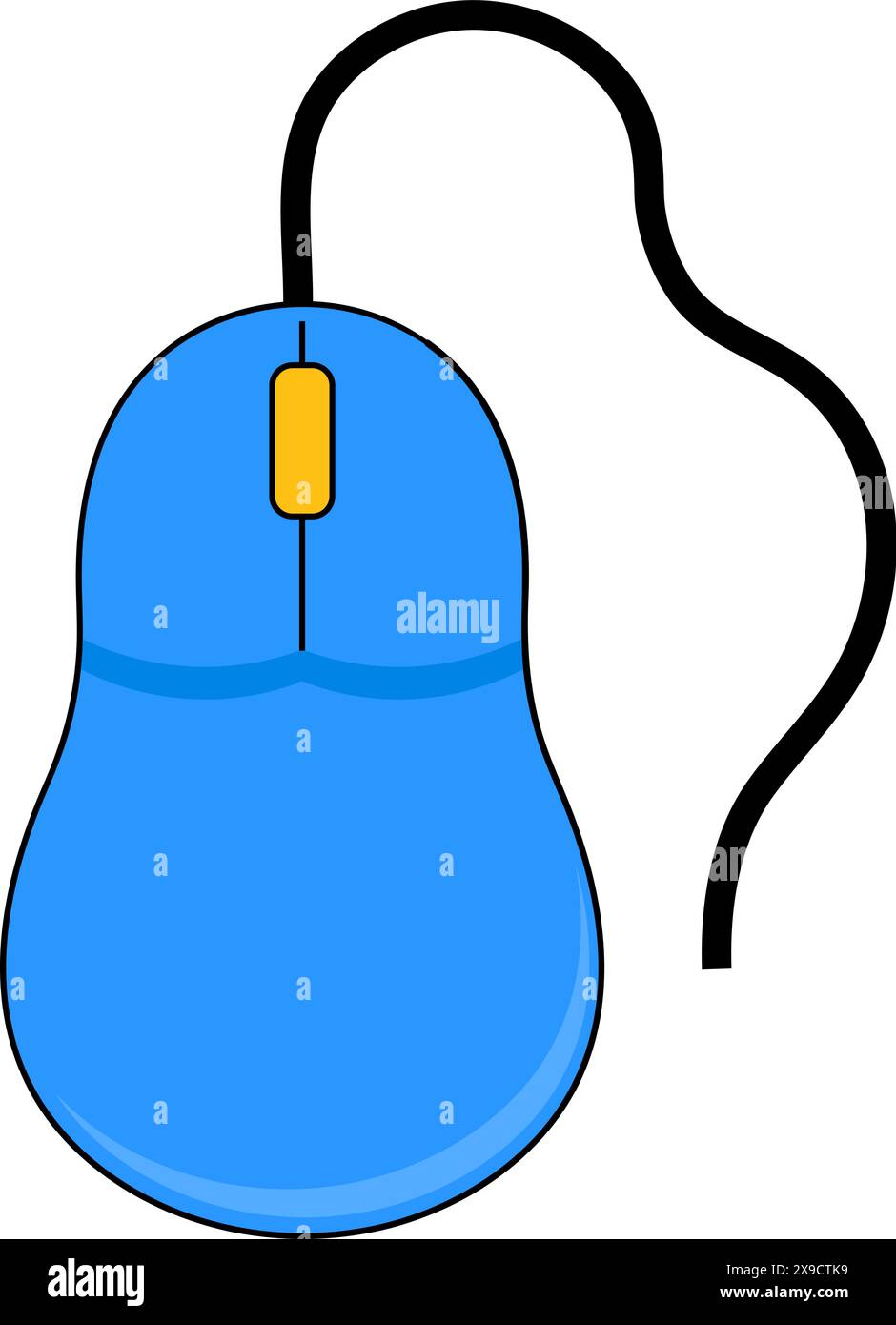 illustration of electronic equipment symbol icon, computer mouse in ...
