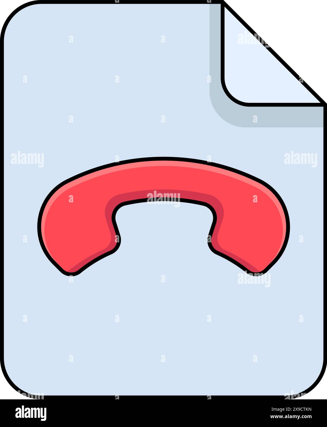 illustration of a database file symbol icon, telephone contact records ...