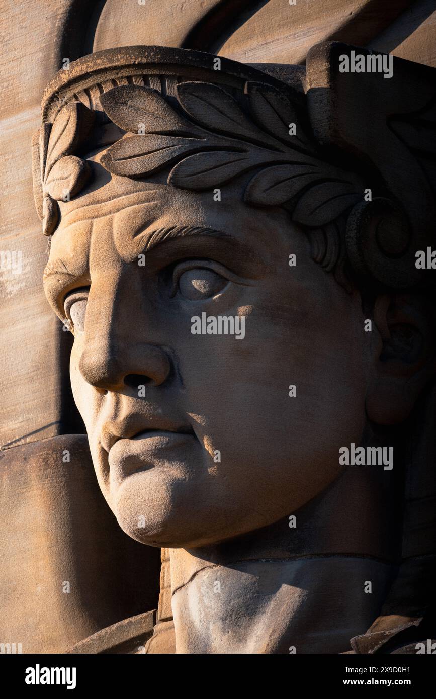 Cleveland Guardian Statue Stock Photo