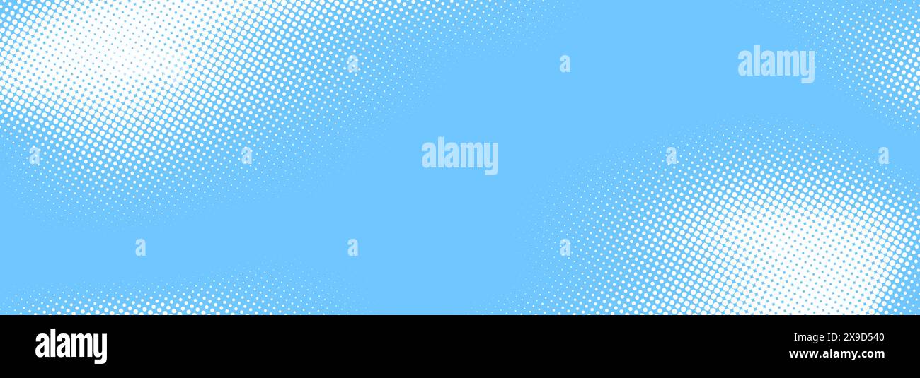 Light blue halftone pattern. Retro comic gradient background. Bright ...