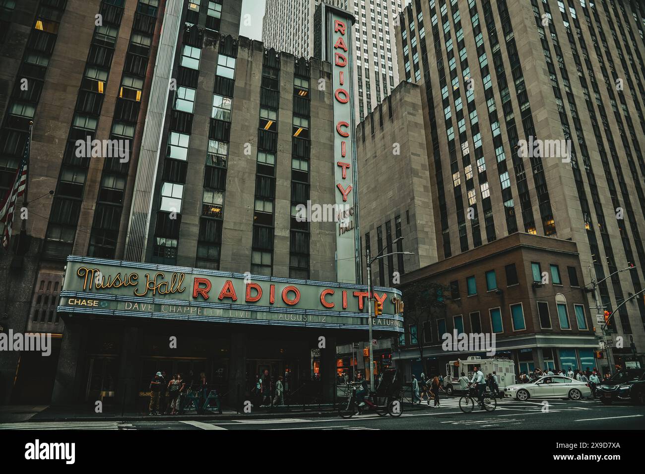 The Iconic Radio City Music Hall on Sixth Avenue, featuring Dave ...
