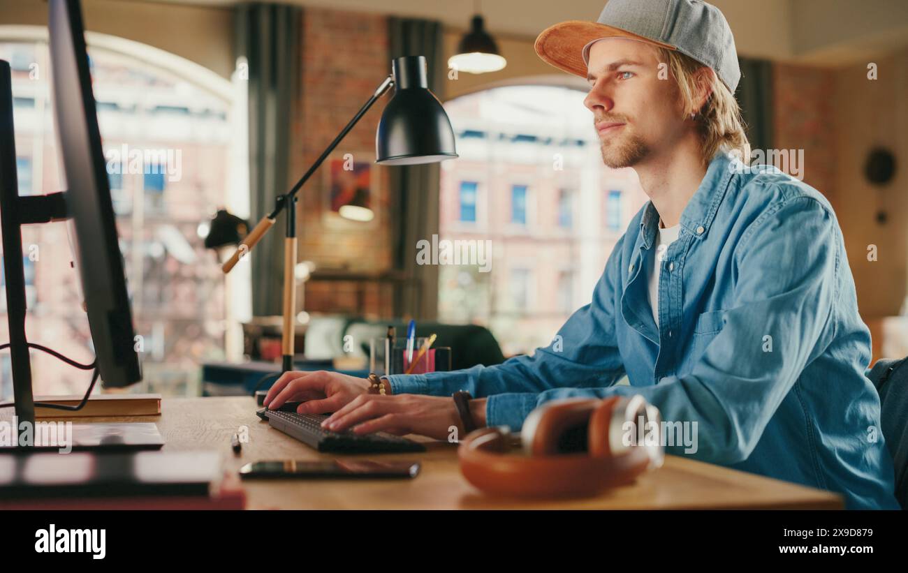 Man wearing flat cap using hi-res stock photography and images - Alamy