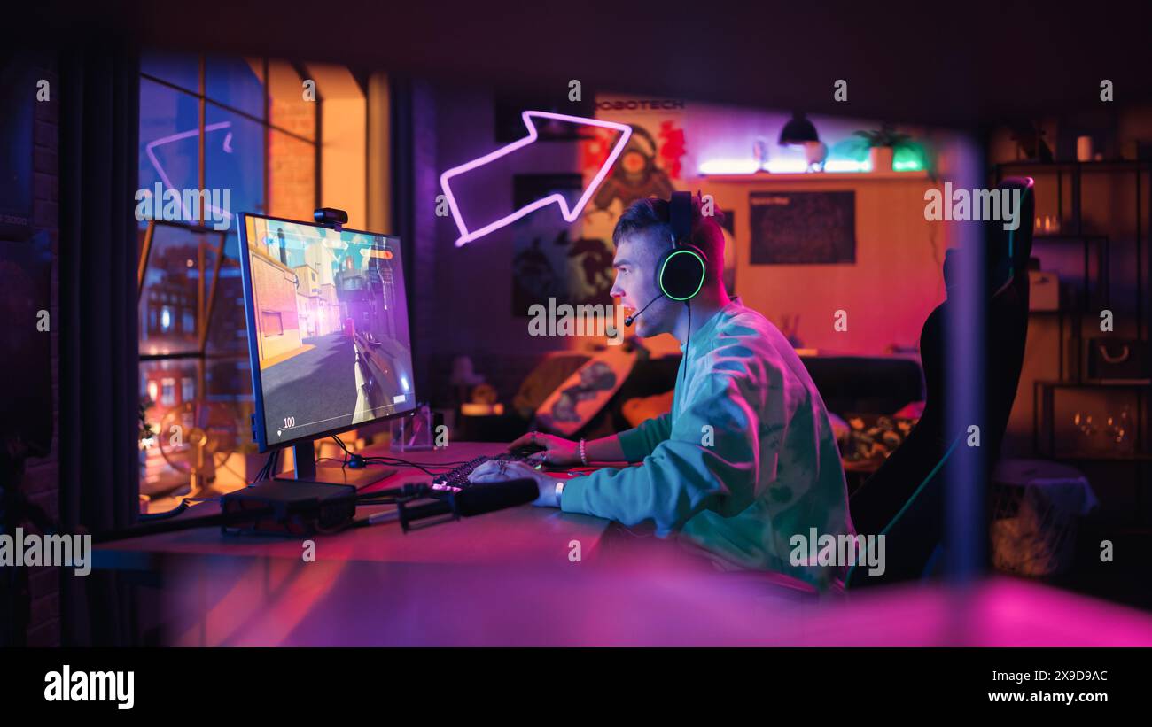 Gaming at Home: Gamer Frustrated and Furious After Losing a Round of ...