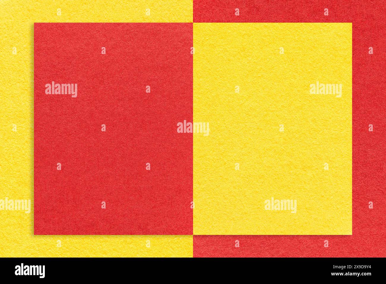 Texture of red and yellow paper background with geometric shape and ...