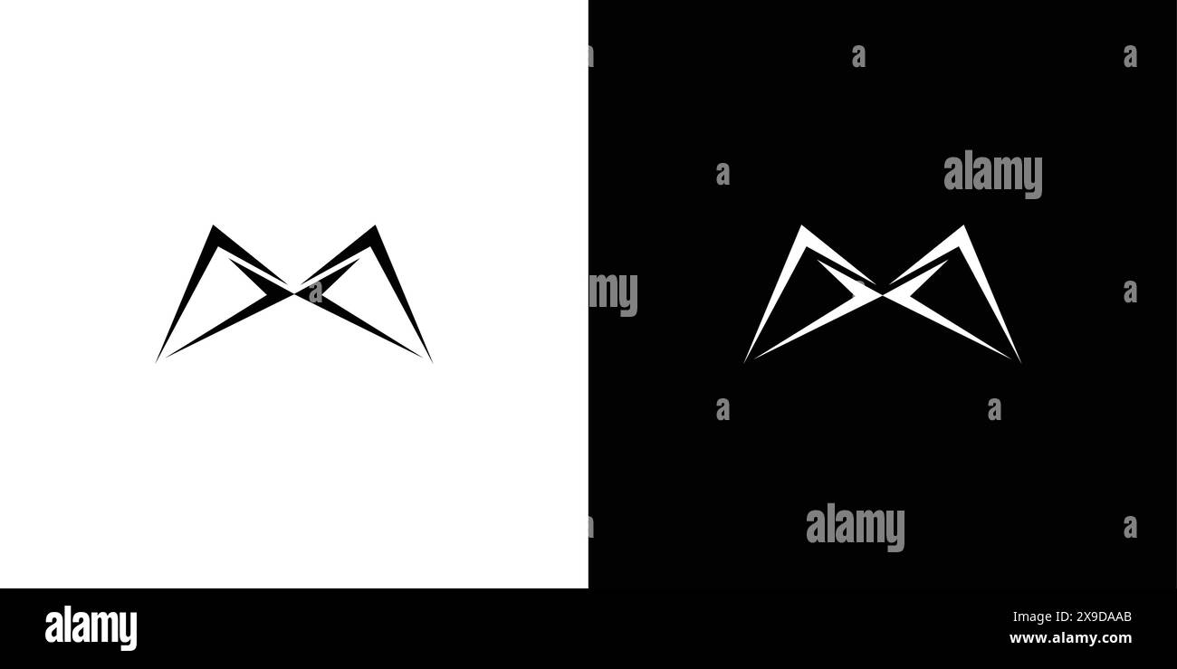 Modern and sophisticated MX logo design Stock Vector
