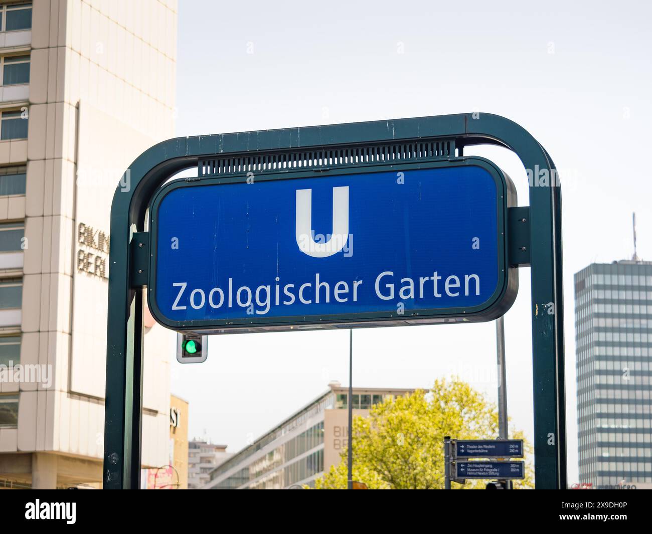 Underground station Zoologischer Garten in Berlin city. The UBahn