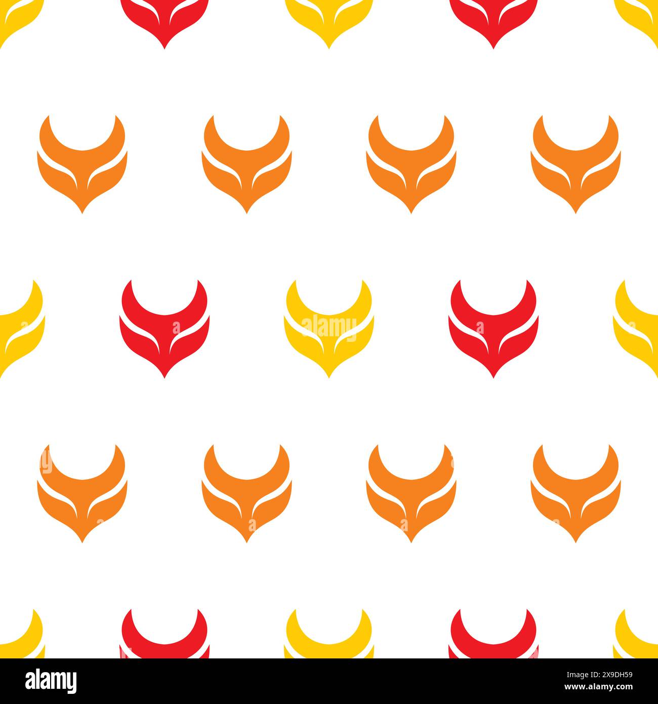 Fox Abstract Seamless Pattern. Fox Wallpaper Vector Stock Vector Image