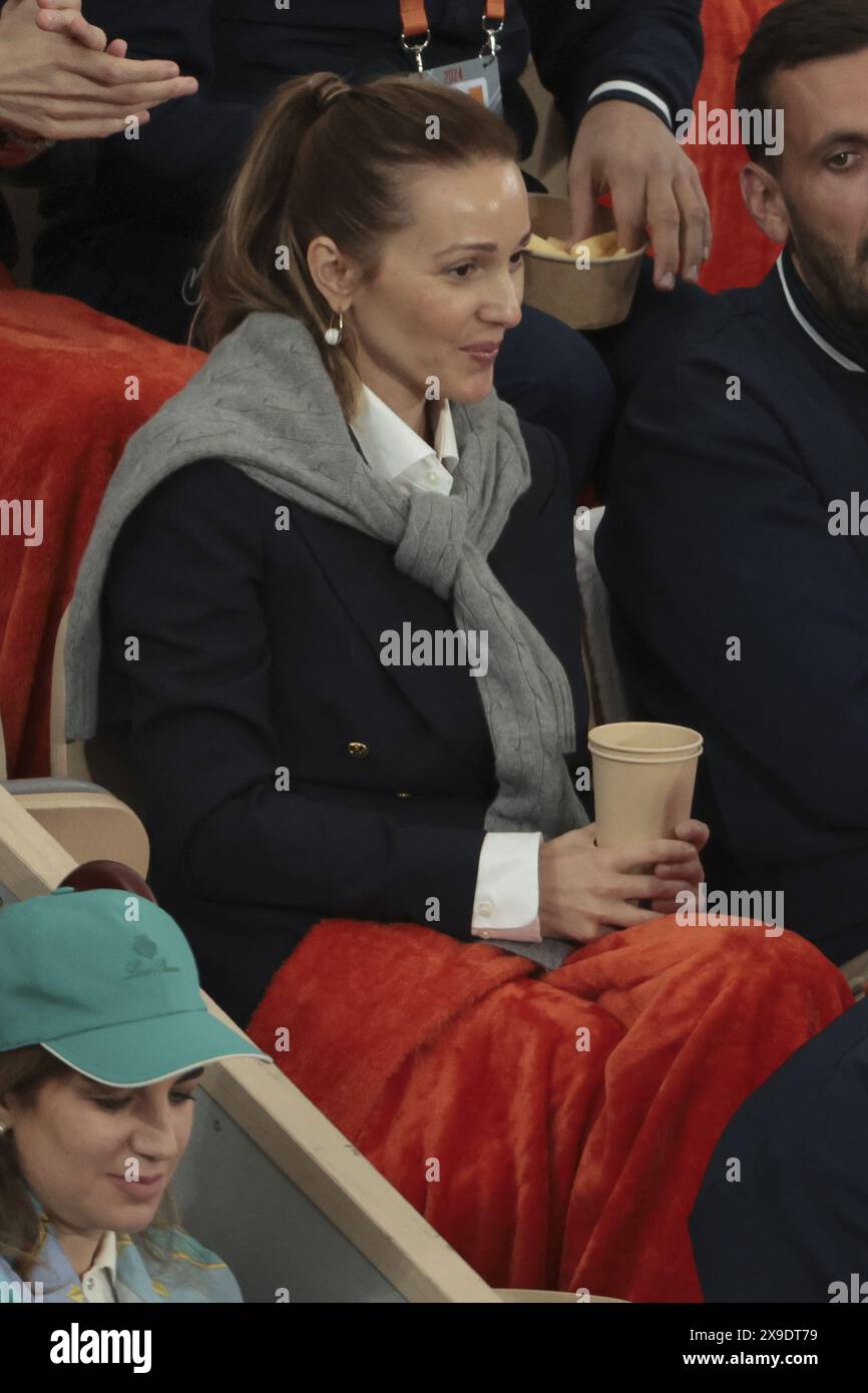 Jelena Djokovic during day 5 of the 2024 French Open, RolandGarros