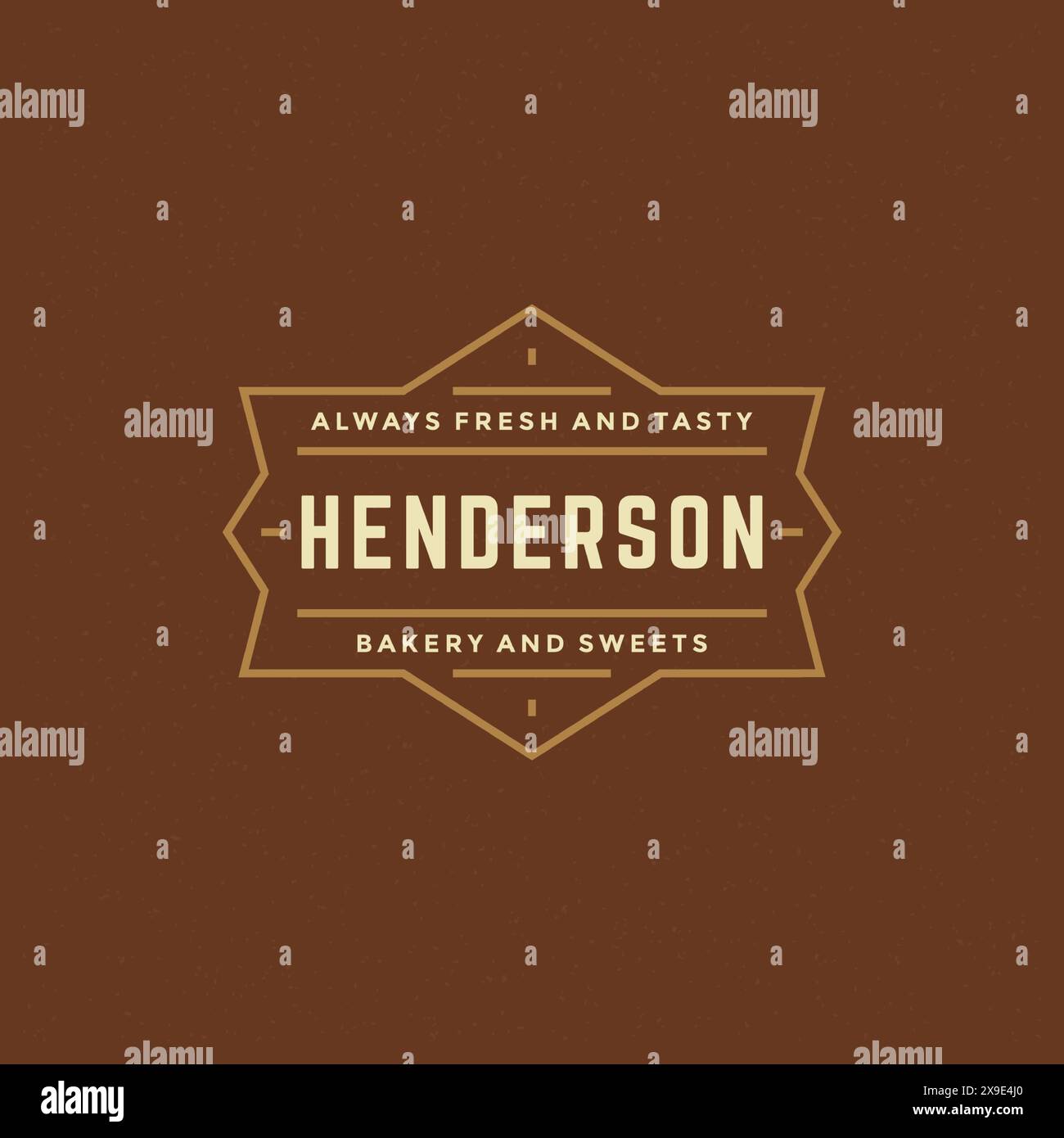 Bakery badge or label retro vector illustration. Vintage typographic ...