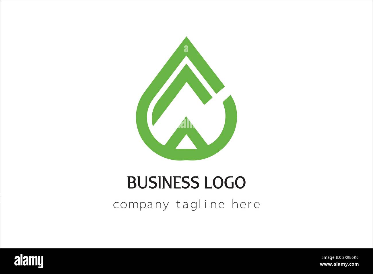 Water drop Logo design for business Stock Vector