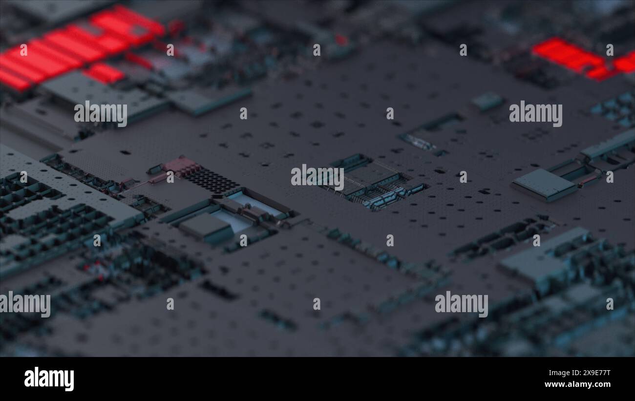 Rendering Computer And Graphics 4k sci fi motion graphics hi-res stock photography and images - Alamy