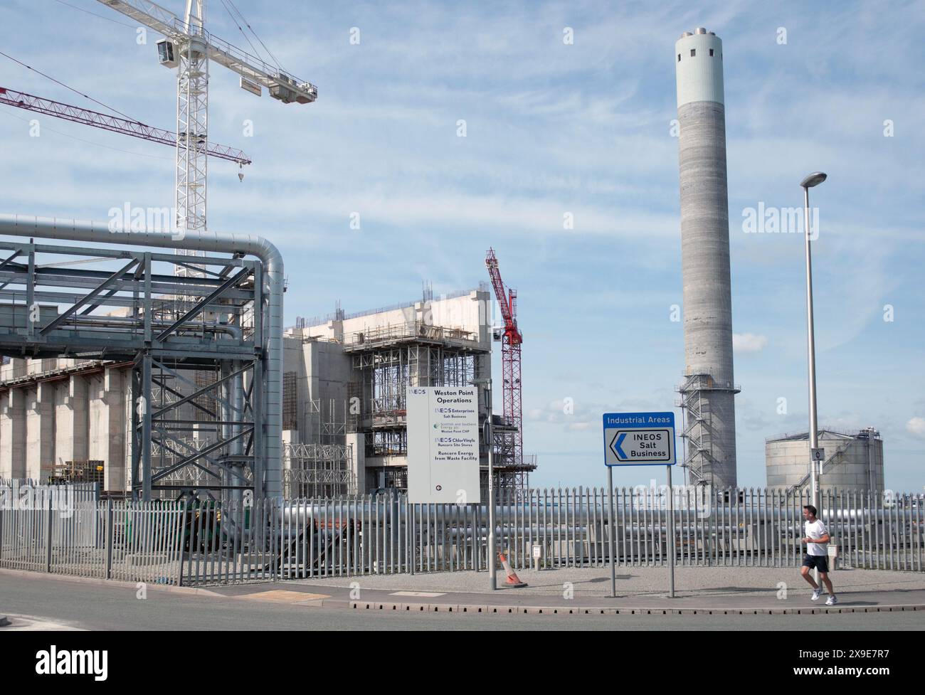 Ineos waste to energy incinerator under construction at Picow Farm Road