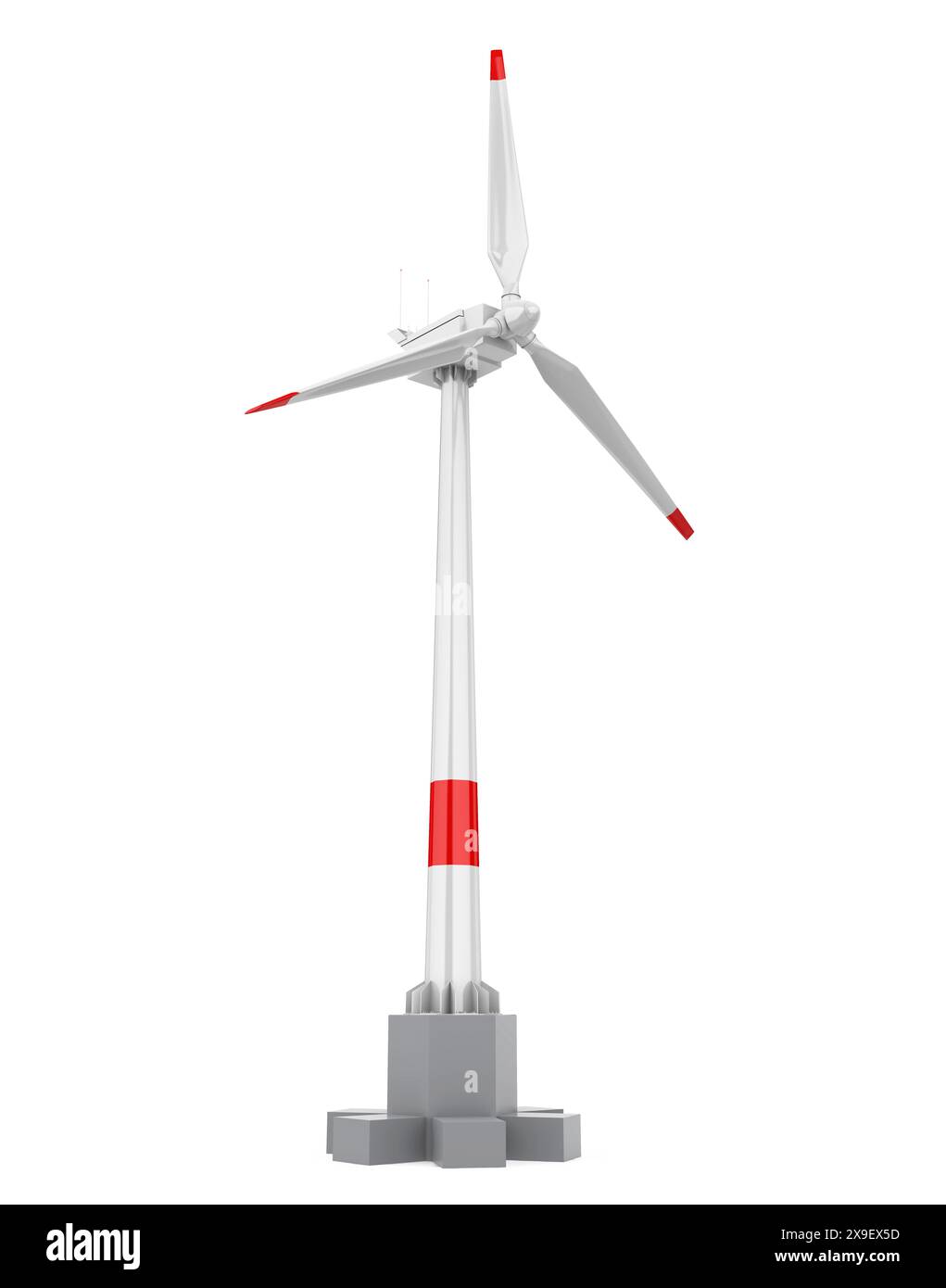 Wind Turbine Isolated Stock Photo