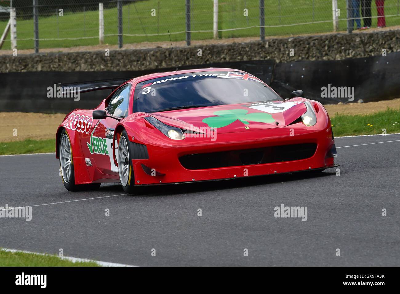 Jason Wright, Ferrari 458 GT3, Masters GT Trophy, Masters Historic Racing, Masters Historic Festival, two forty minute races over the weekend with the Stock Photo