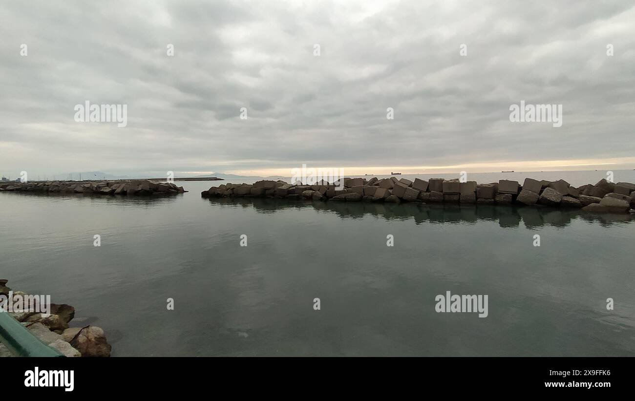 View of Salerno city in Campania, Italy Stock Photo