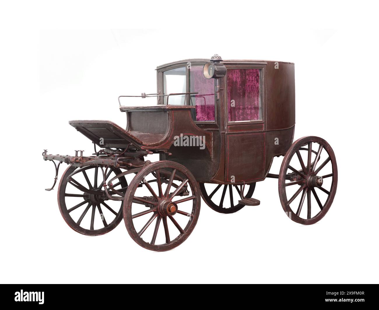 carriage XIX st. on a white background Stock Photo