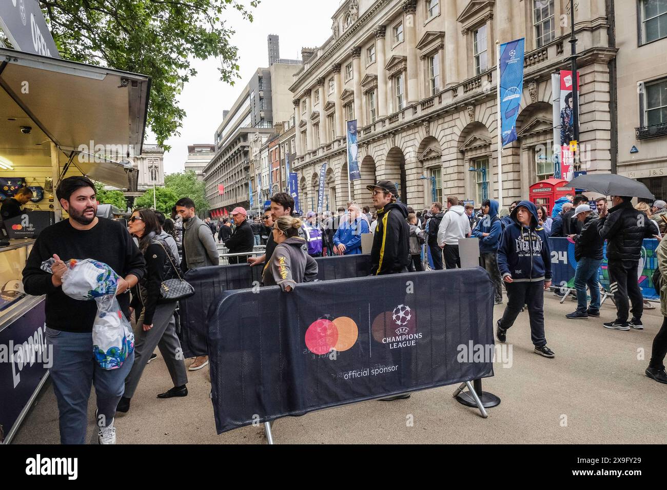 31st May 2024, London. Football fans in London for the UEFA Champions