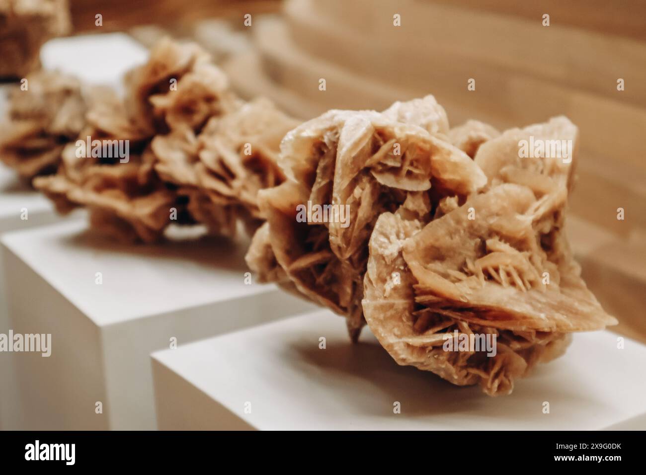 Crystal clusters gypsum hi-res stock photography and images - Alamy