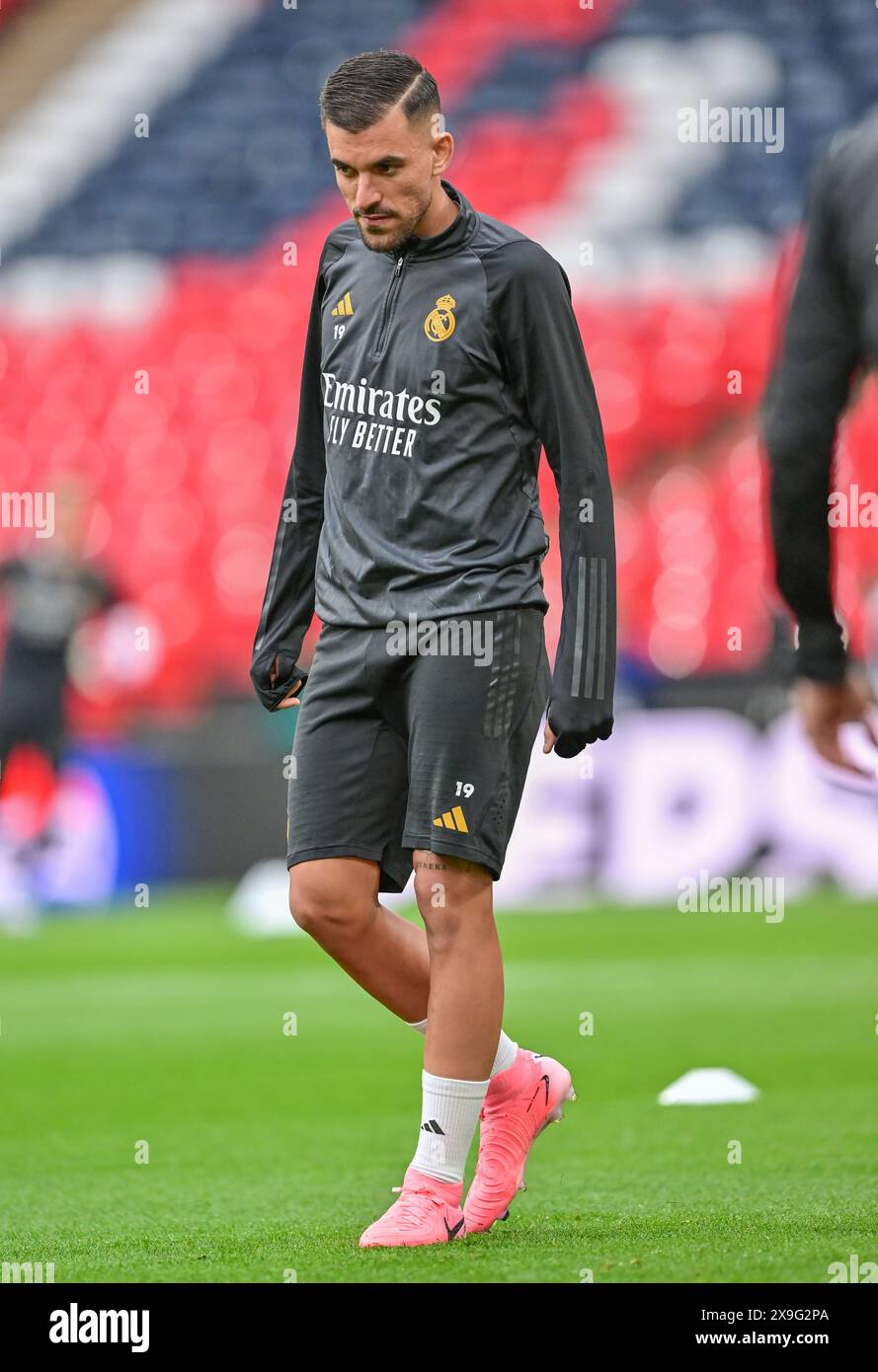London, UK. 31st May, 2024. Dani Ceballos (19) of Real Madrid seen ...
