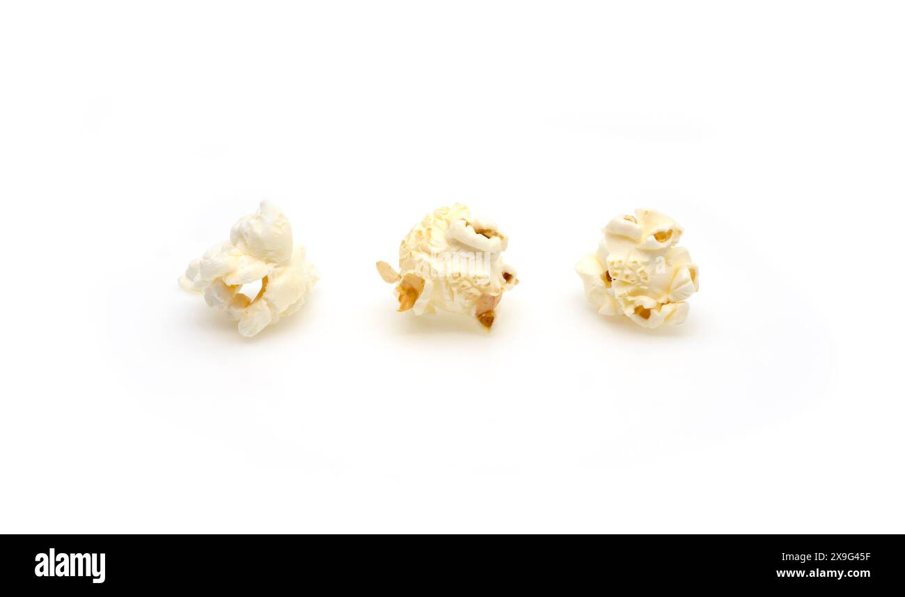 Popcorn isolated on a white background Stock Photo