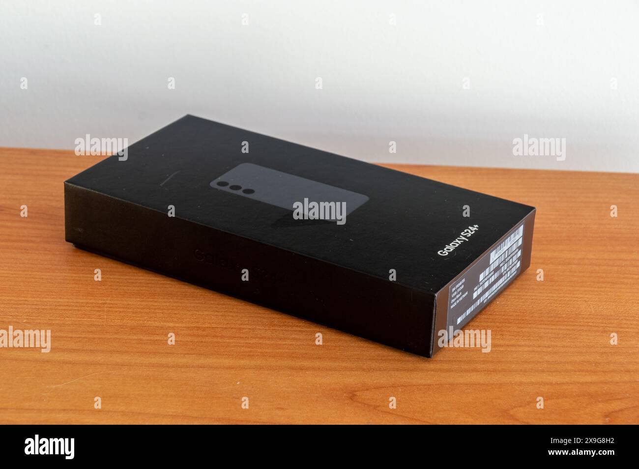 Pruszcz Gdanski, Poland - May 9, 2024: Box of Samsung Galaxy S24 plus ...