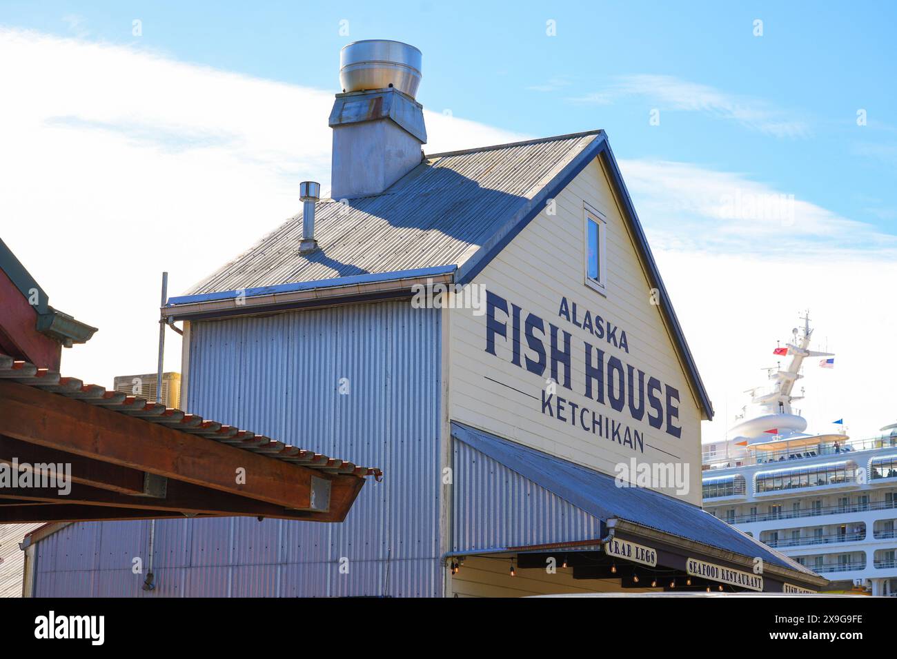 Alaska Fish House seafood restaurant in Ketchikan, Alaska, USA Stock