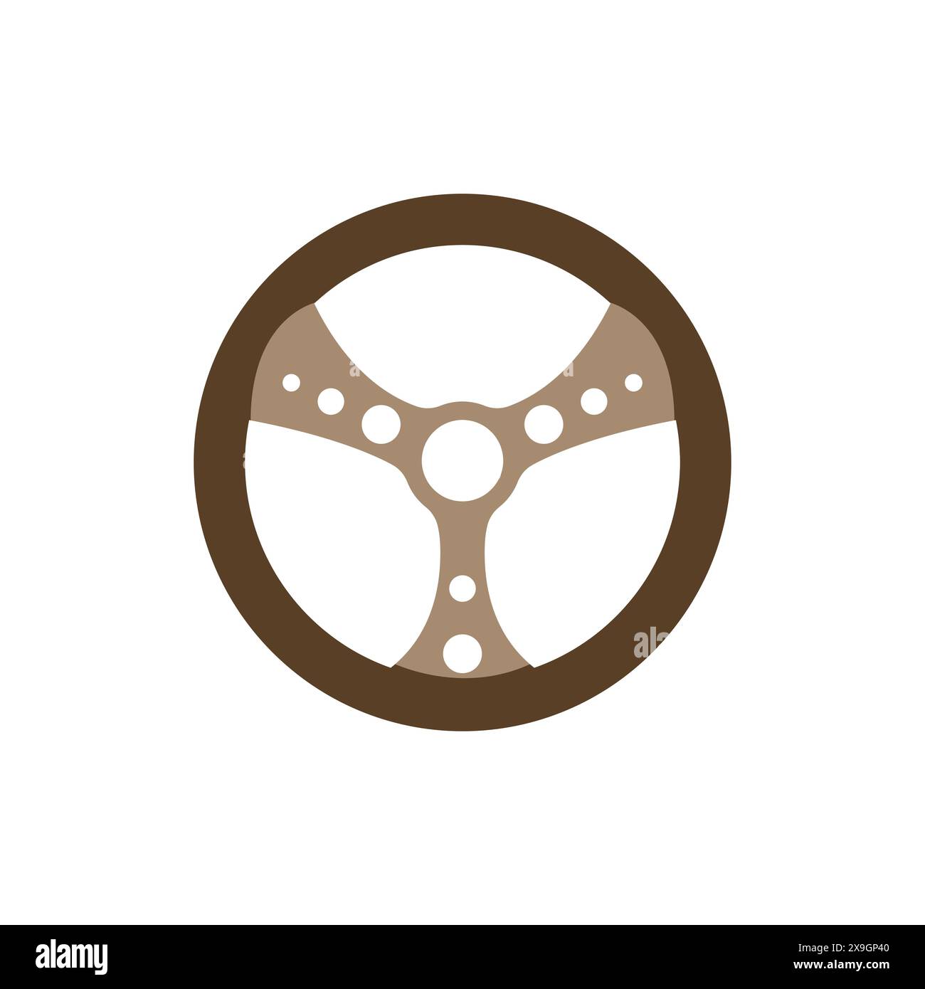 Vector simple steering wheel logo. Steering wheel from an old car vector. Vector illustration of