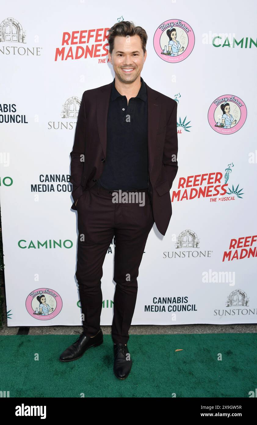 LOS ANGELES, CALIFORNIA - MAY 30: Andrew Rannells attends the opening ...