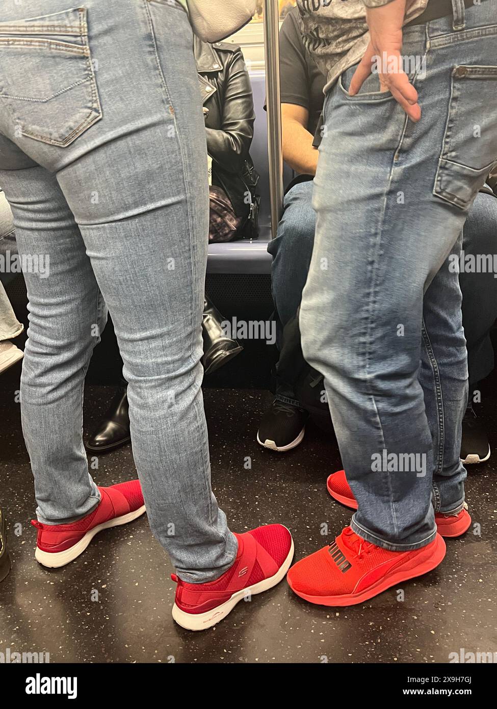 Wearing jeans subway hi-res stock photography and images - Alamy